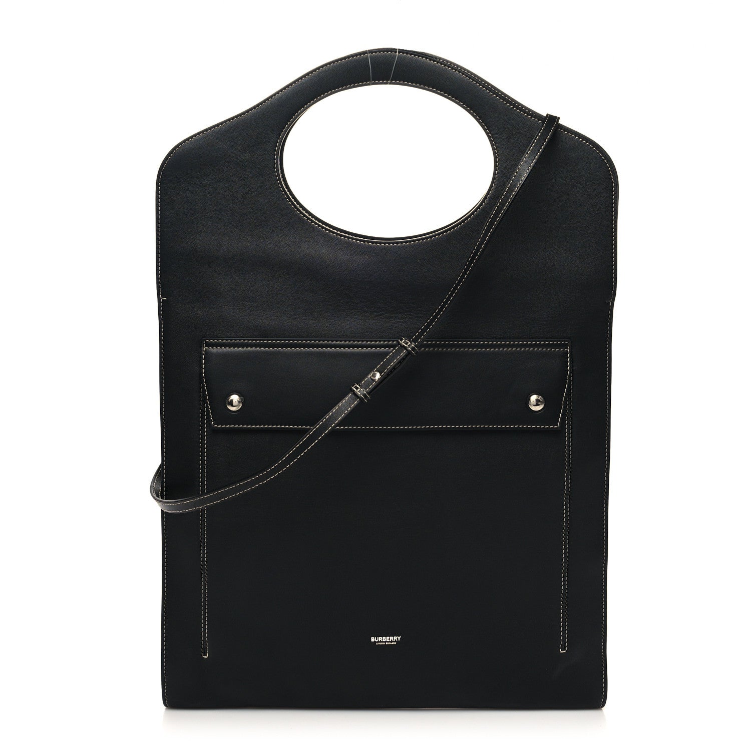 Burberry Medium Pocket Flat Tote Black 1 of 9