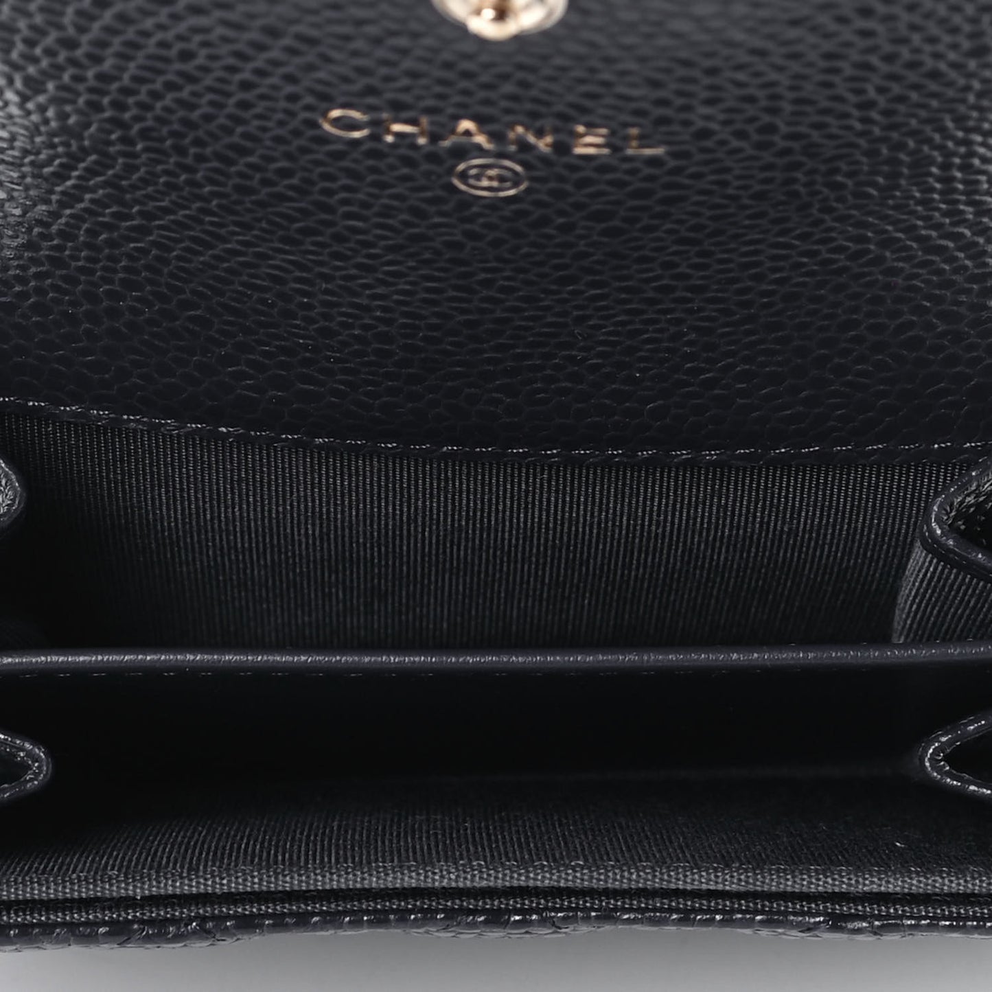 Caviar Quilted Boy Flap Card Holder Blue