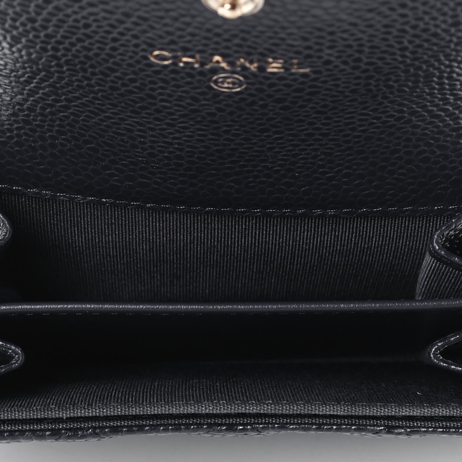 Chanel Caviar Quilted Boy Flap Card Holder Blue 4 of 4