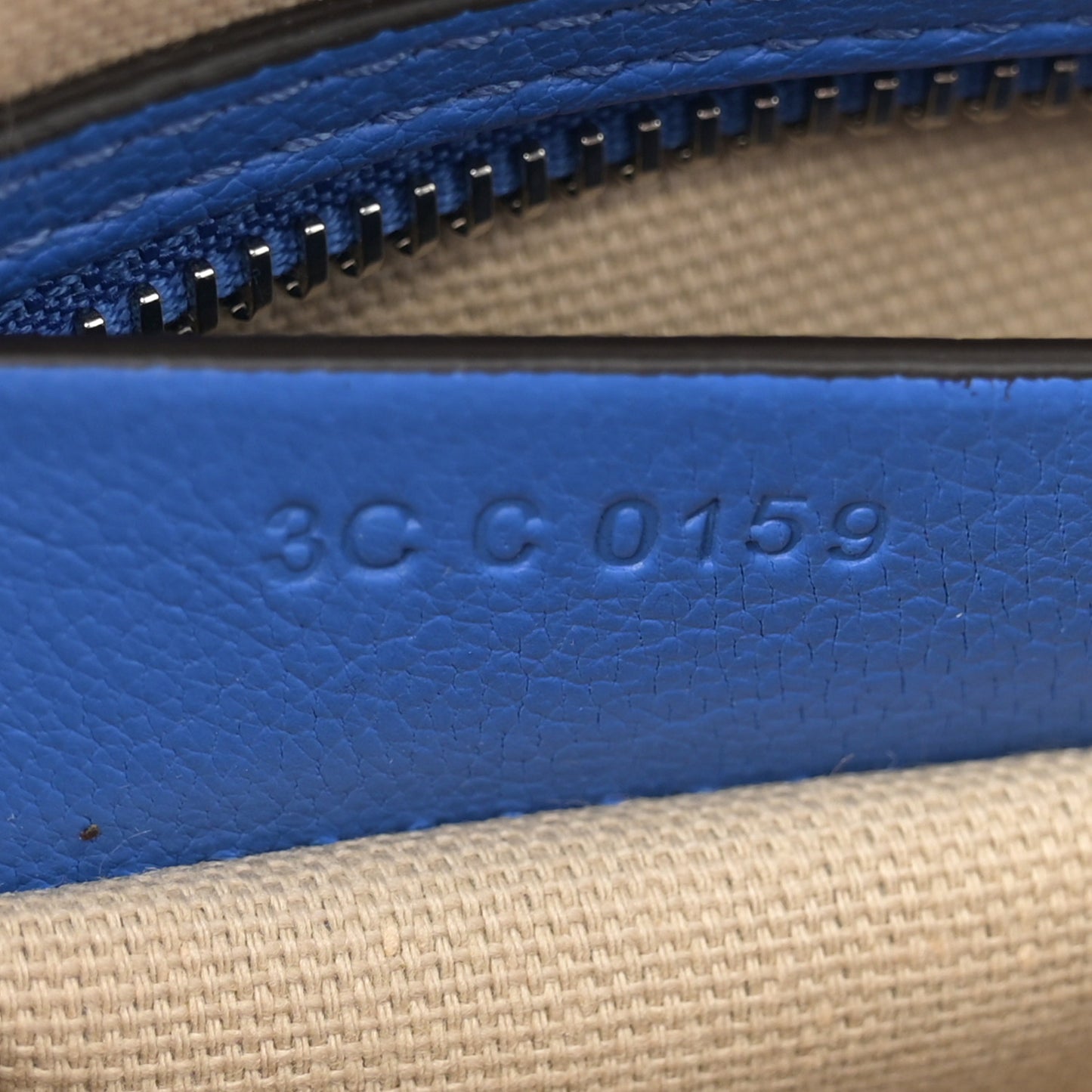 Sugar Goatskin Mini Antigona Persian Blue