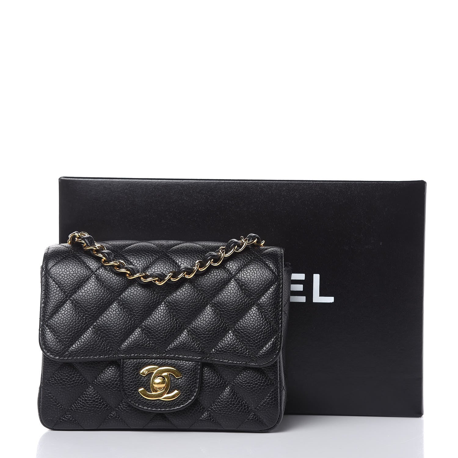 Chanel Caviar Quilted Mini Square Flap Black 12 of 12