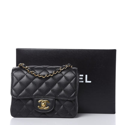 Chanel Caviar Quilted Mini Square Flap Black 12 of 12