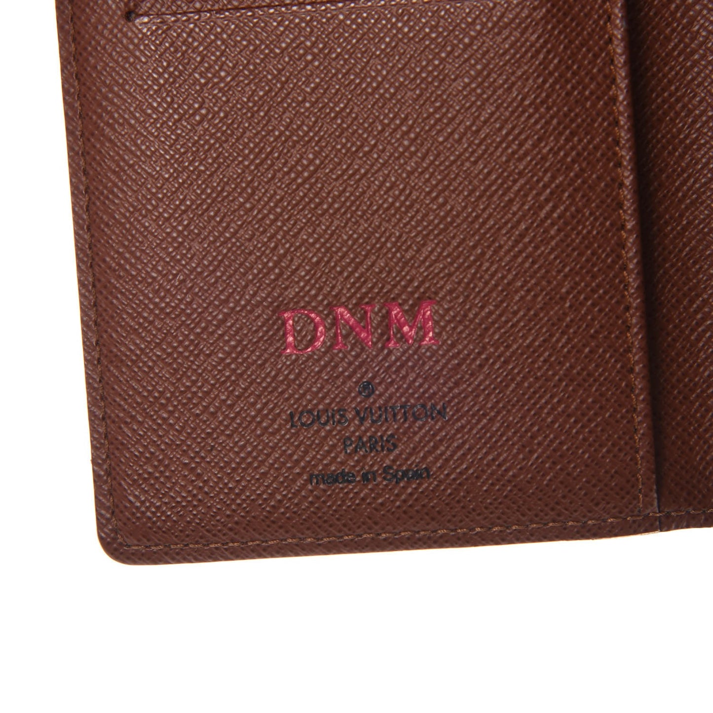 Monogram Checkbook Holder Wallet