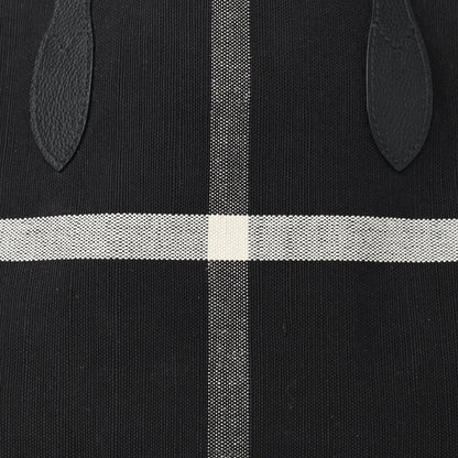 Burberry Coated Canvas Mega Check Sketchbook Medium Reversible Doodle Tote Black 17 of 18