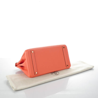 Hermes Taurillon Clemence Birkin 40 Rose Thè 3 of 23