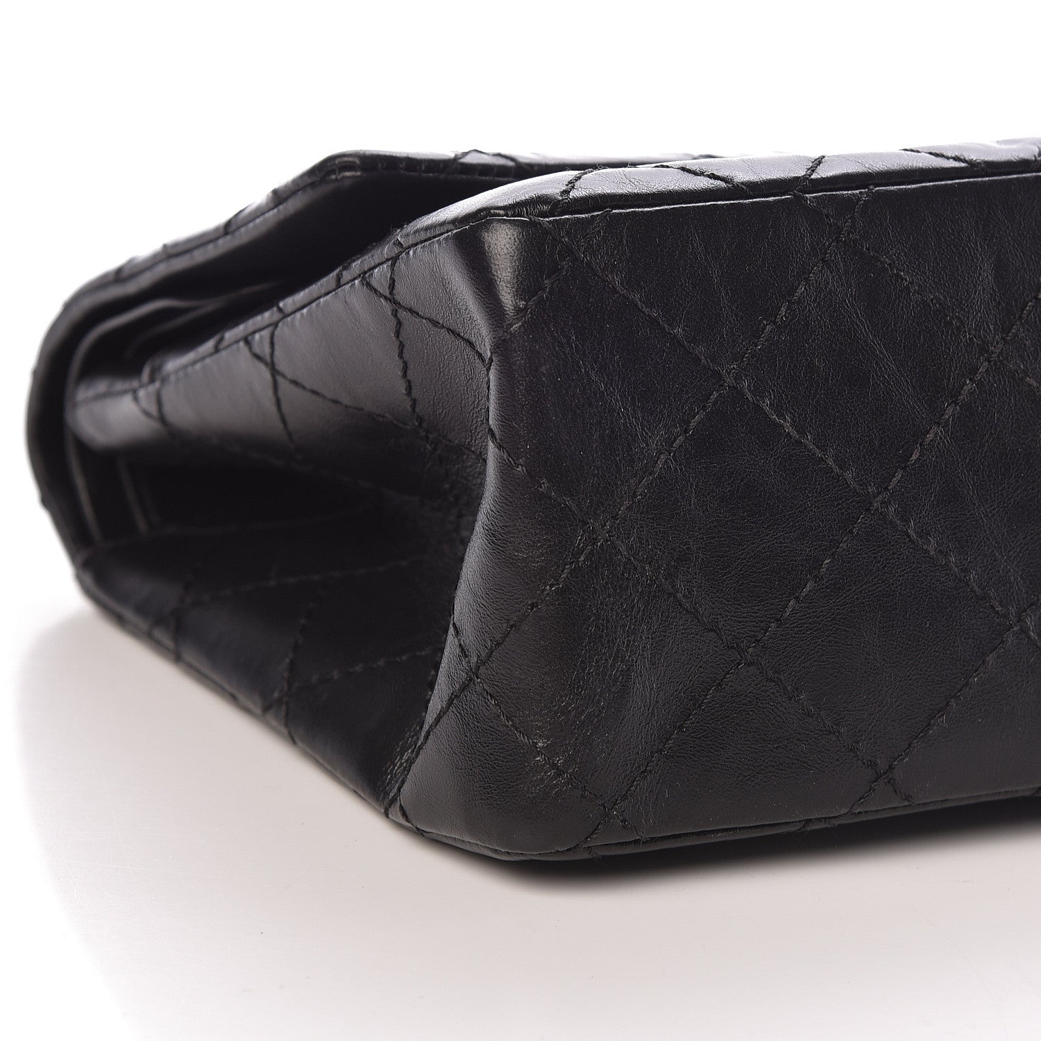 Chanel Aged Calfskin Quilted 2.55 Reissue 226 Flap So Black 9 of 10