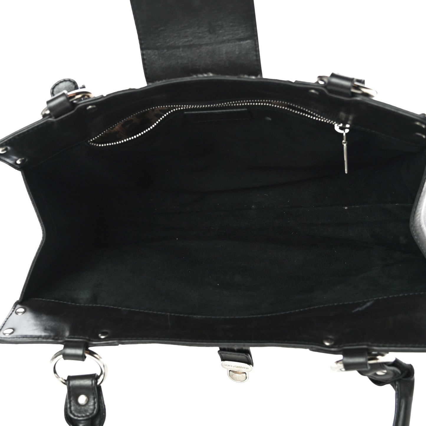Pony Hair Zebra Print Top Handle Satchel