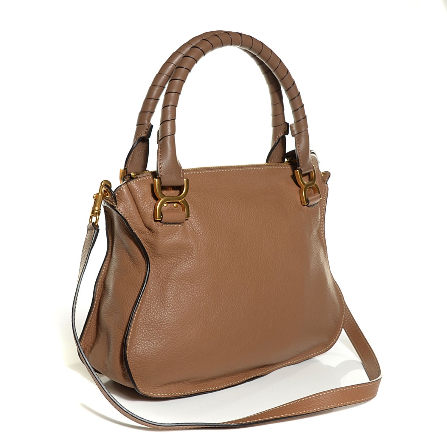 Chloe Calfskin Medium Marcie Satchel Nut 4 of 15