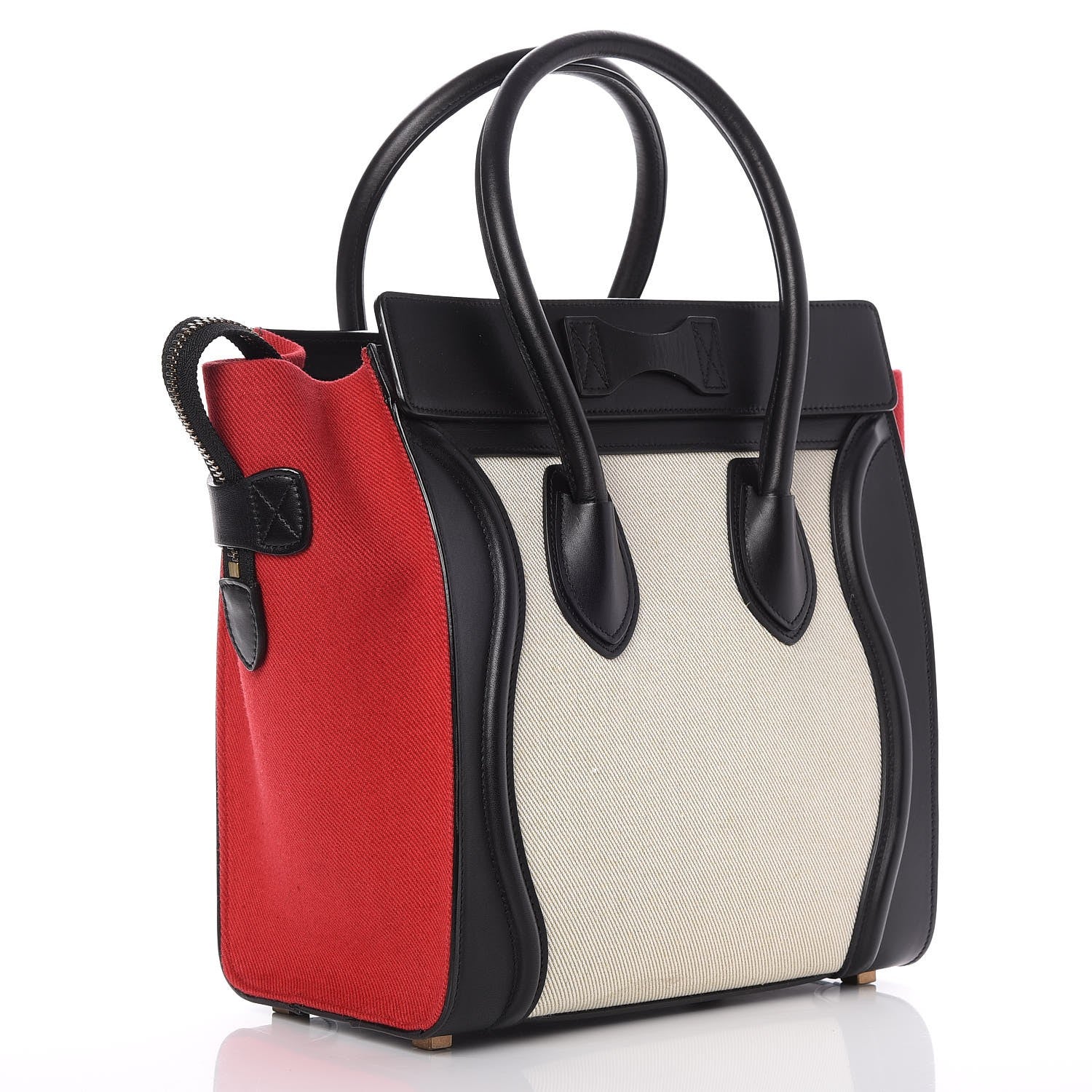 Celine Textile Smooth Calfskin Micro Luggage Multicolor 3 of 7
