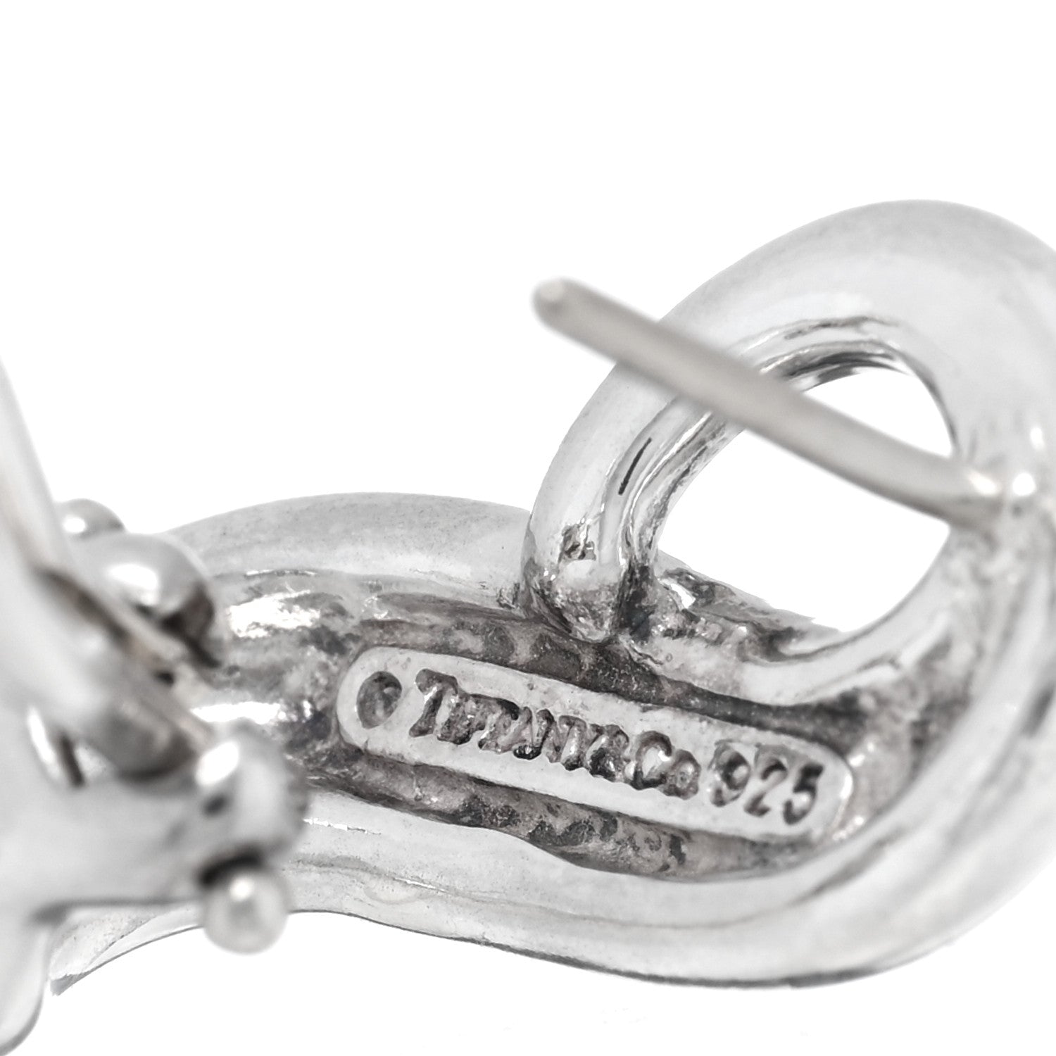 Tiffany Sterling Silver Figure 8 Earrings 4 of 4