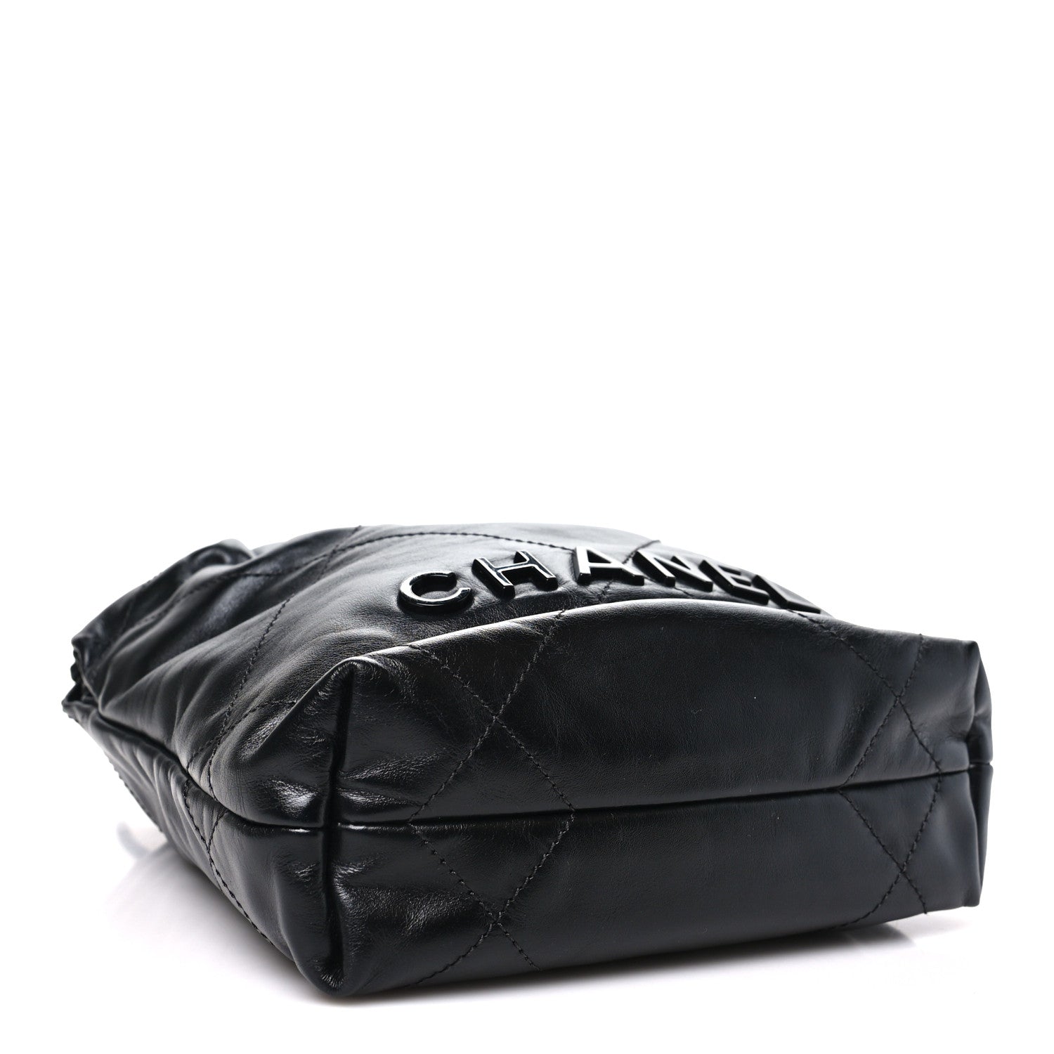 Chanel Shiny Calfskin Quilted Mini Chanel 22 So Black 1925668