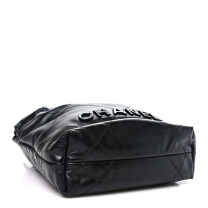 Chanel Shiny Calfskin Quilted Mini Chanel 22 So Black 4 of 10