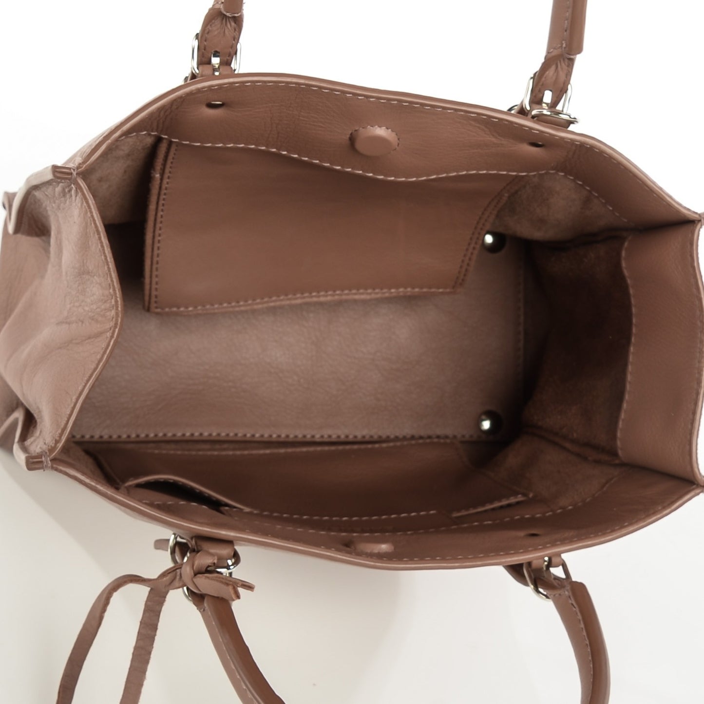 Calfskin Papier Mini A4 Tote Tomette