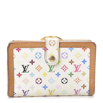 Louis Vuitton Monogram Multicolor French Purse Wallet White 1 of 6