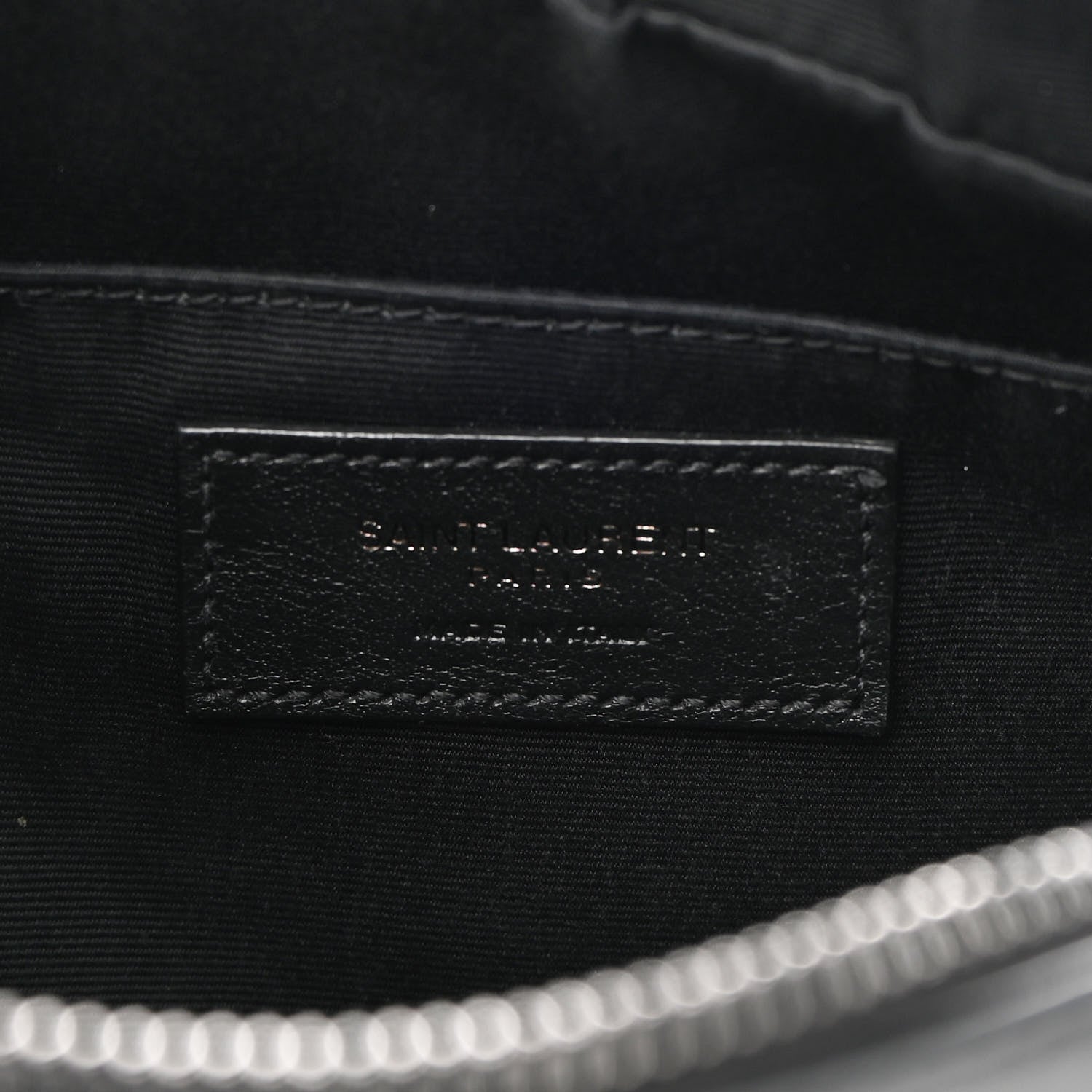 Saint Laurent Calfskin Matelasse Monogram Monochrome Lou Camera Bag Black 6 of 8