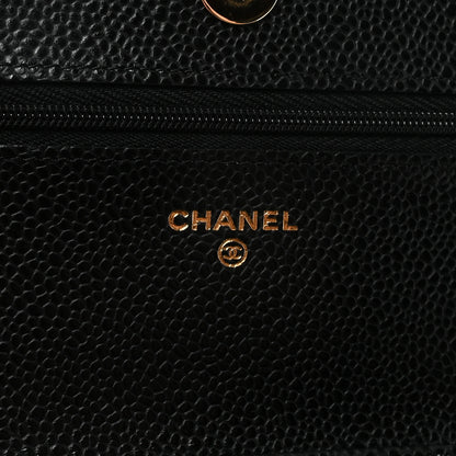Chanel Caviar Quilted Wallet on Chain WOC Black 6 of 12