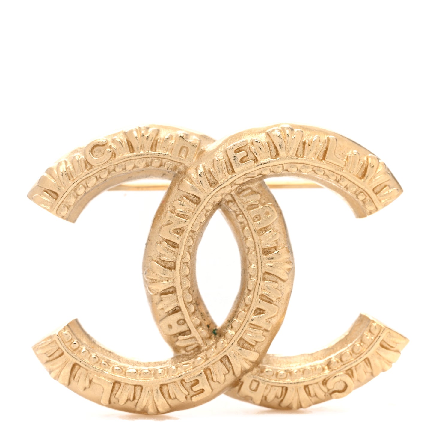 CC Logo Brooch Gold