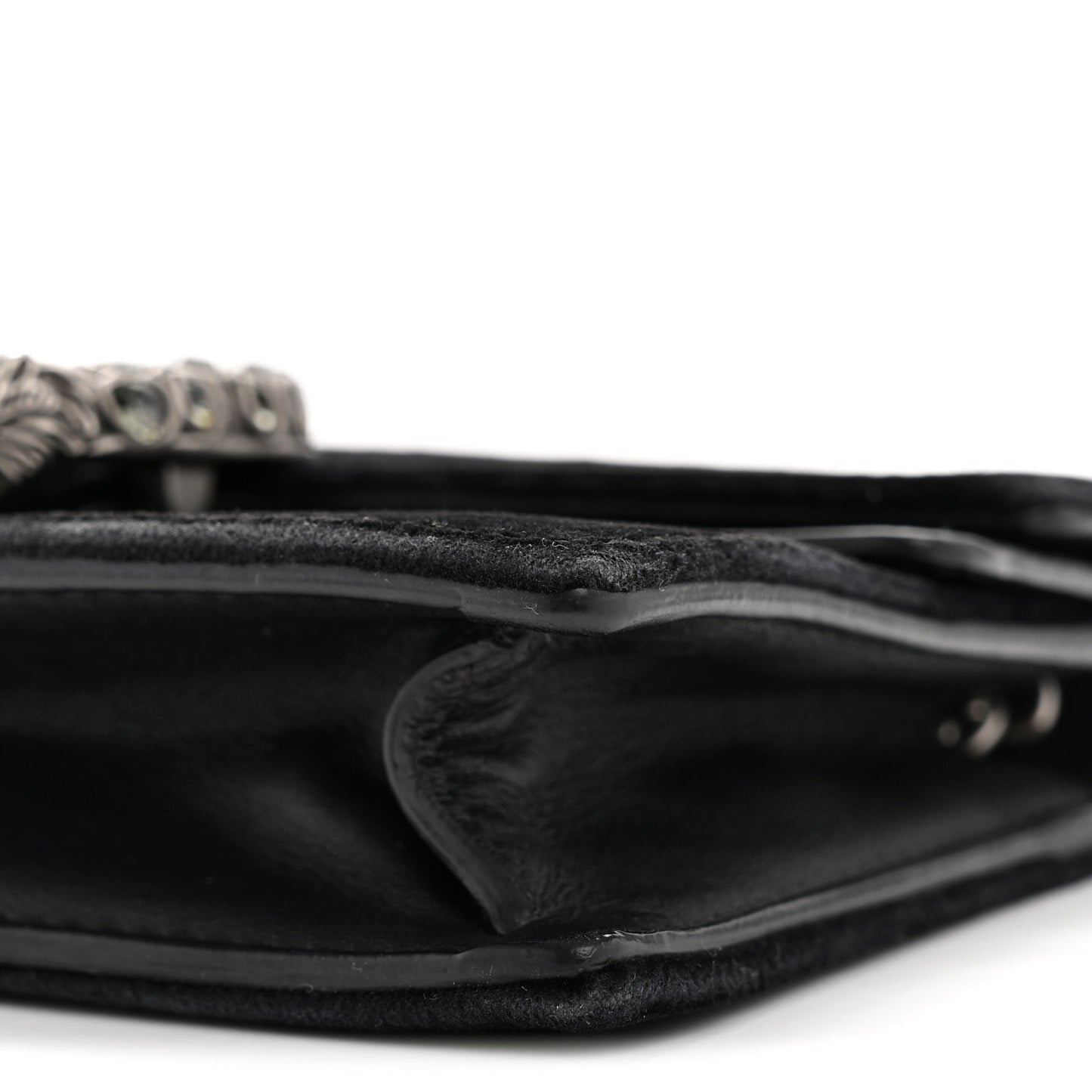 Velvet Super Mini Dionysus Shoulder Bag Black