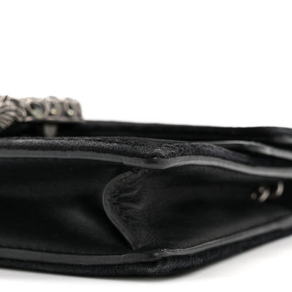 Gucci Velvet Super Mini Dionysus Shoulder Bag Black 9 of 11