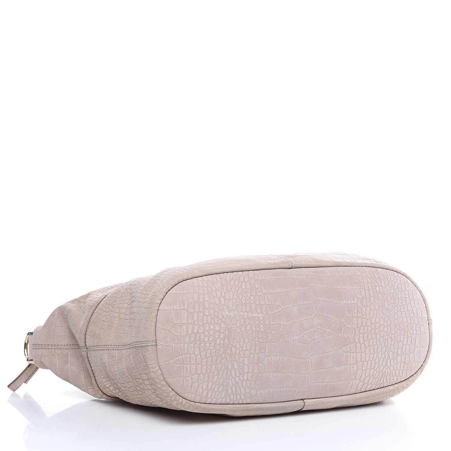 Nubuck Crocodile Embossed Medium Nightingale Taupe