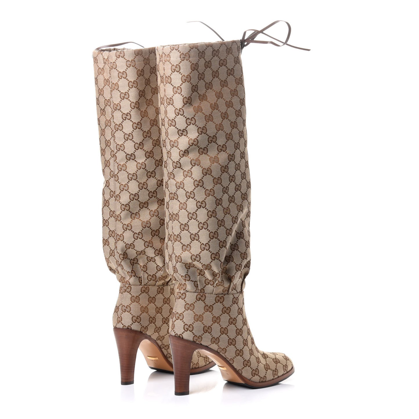 Monogram Over The Knee Boots 39 Brown