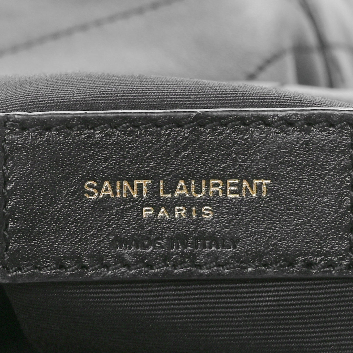 Lambskin Matelasse Monogram Medium Jamie 4.3 Pochon Black