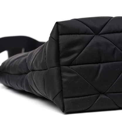 Prada Re-Nylon Nappa Triangle Quilted Padded Double Handled Zip Pocket Tote Black 9 of 11