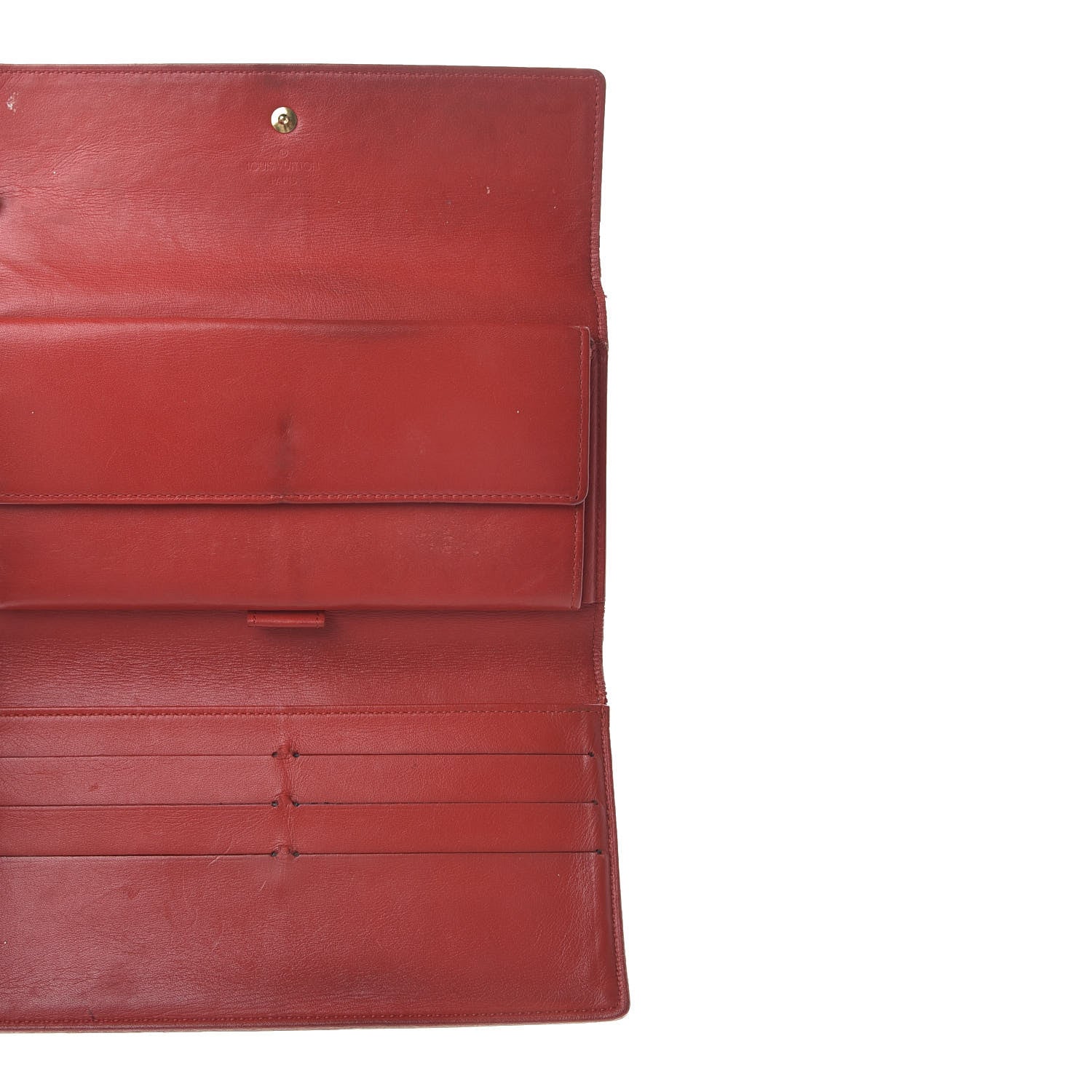 Louis Vuitton Vernis Porte Tresor International Wallet Rouge 5 of 7