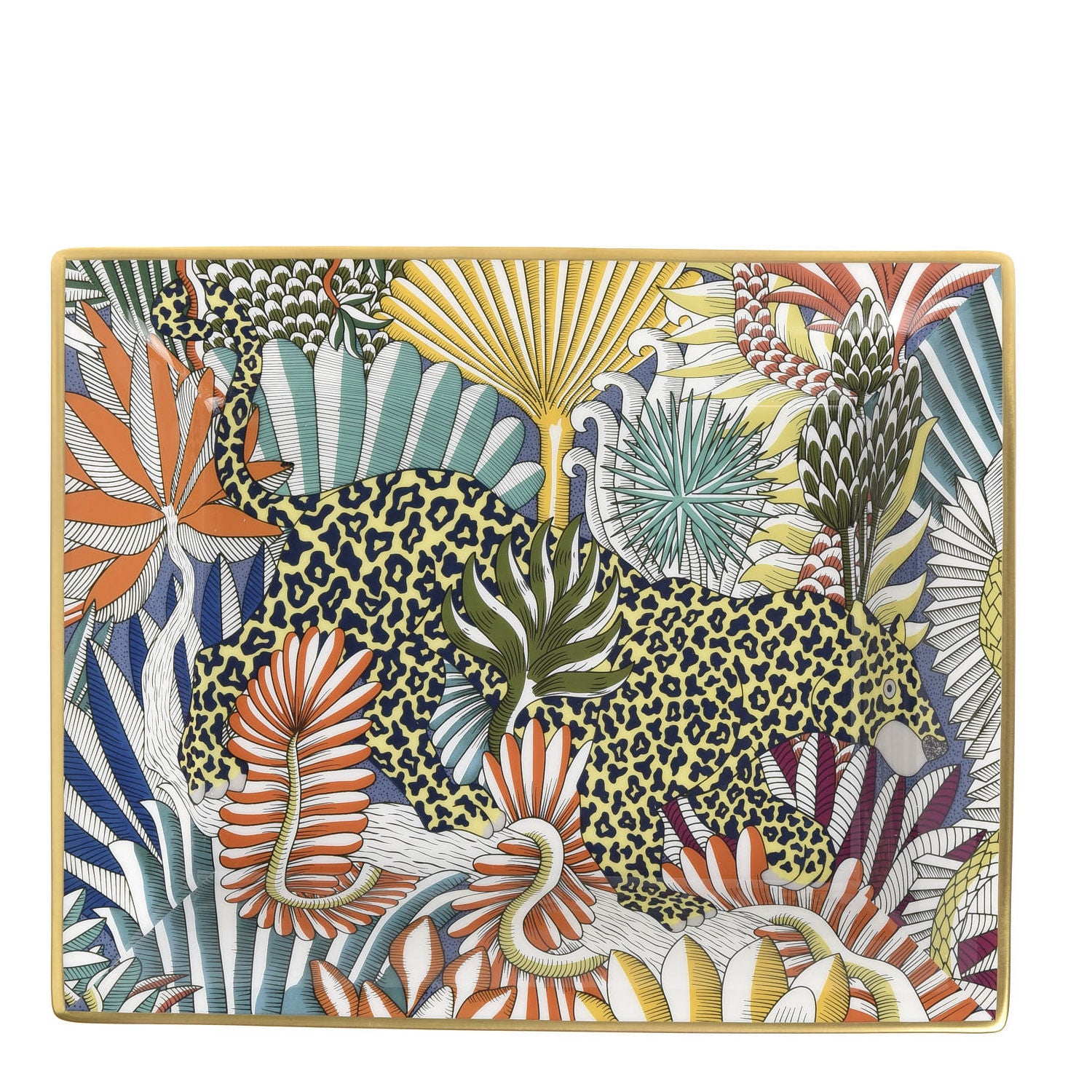 Hermes Porcelain Animaux Camoufles Change Tray 1 of 6