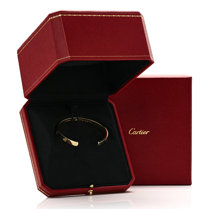 Cartier 18K Yellow Gold 1 Diamond LOVE Cuff Bracelet 18 4 of 4