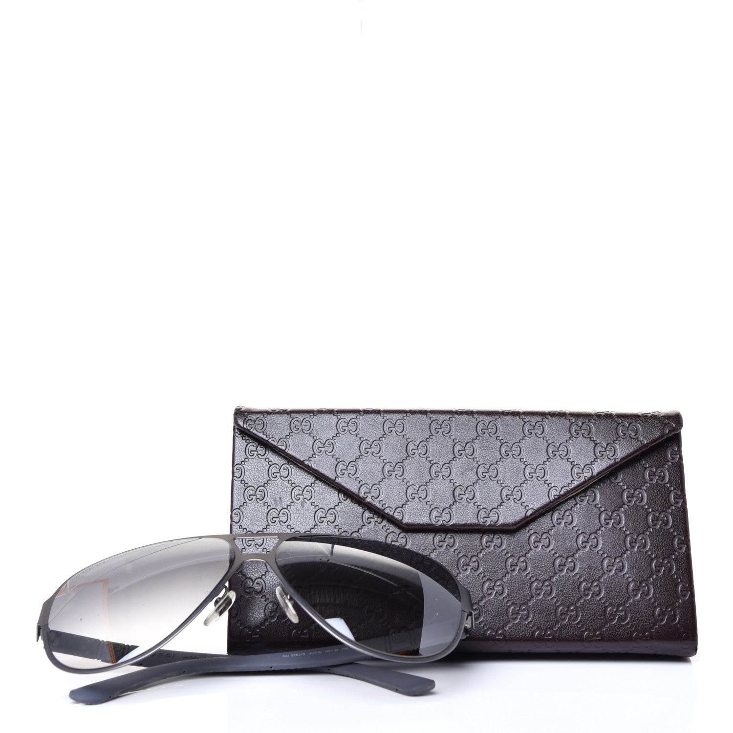 Gucci Web Aviator Sunglasses GG 2252S Grey 8 of 8