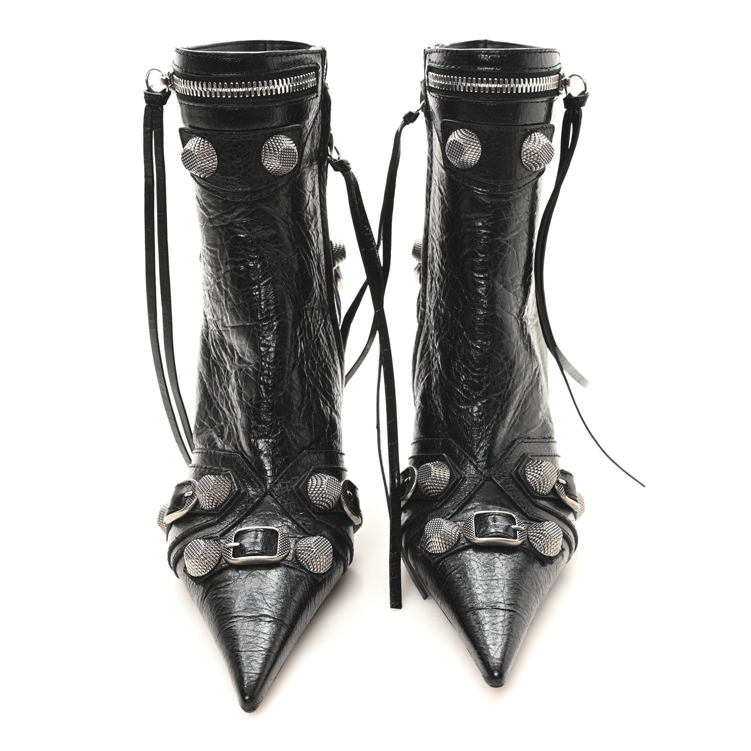 Balenciaga Agneau Arena Cagole 70mm Ankle Boots 35 Black 3 of 9