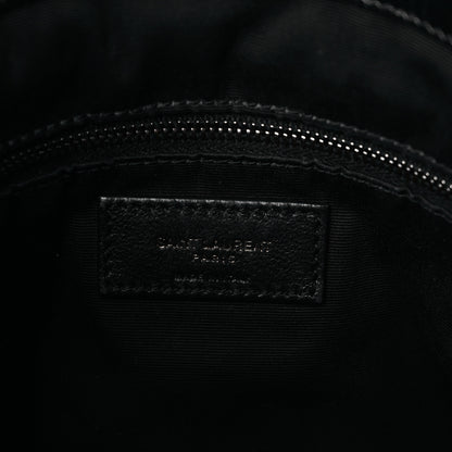 Saint Laurent Crinkled Calfskin Matelasse Monogram Medium Niki Shopper Tote Black 6 of 10
