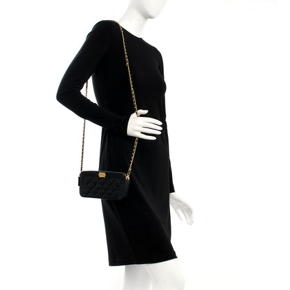 Chanel Caviar Quilted Small Boy Clutch With Chain Black 2 of 9