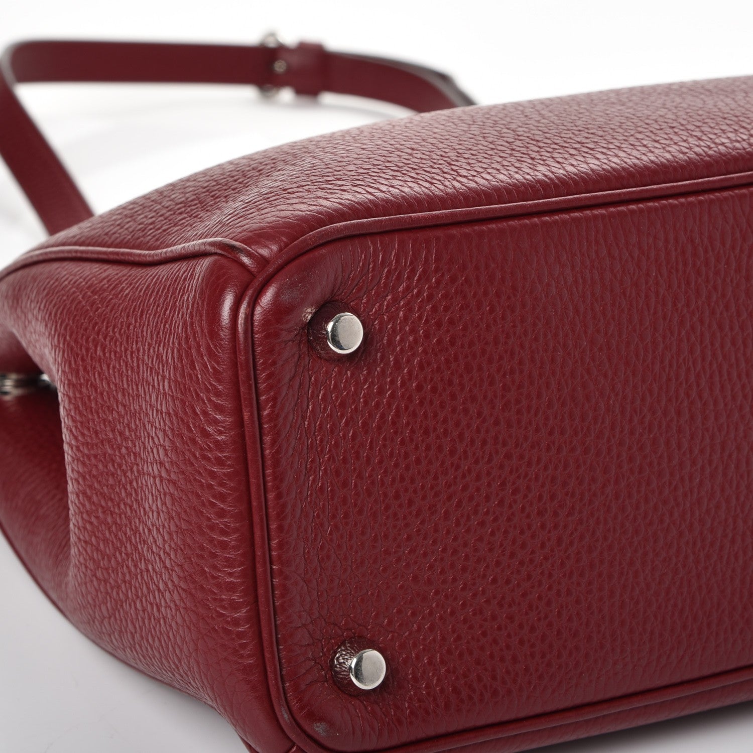 Christian Dior Bullcalf Medium Diorissimo Burgundy 14 of 17