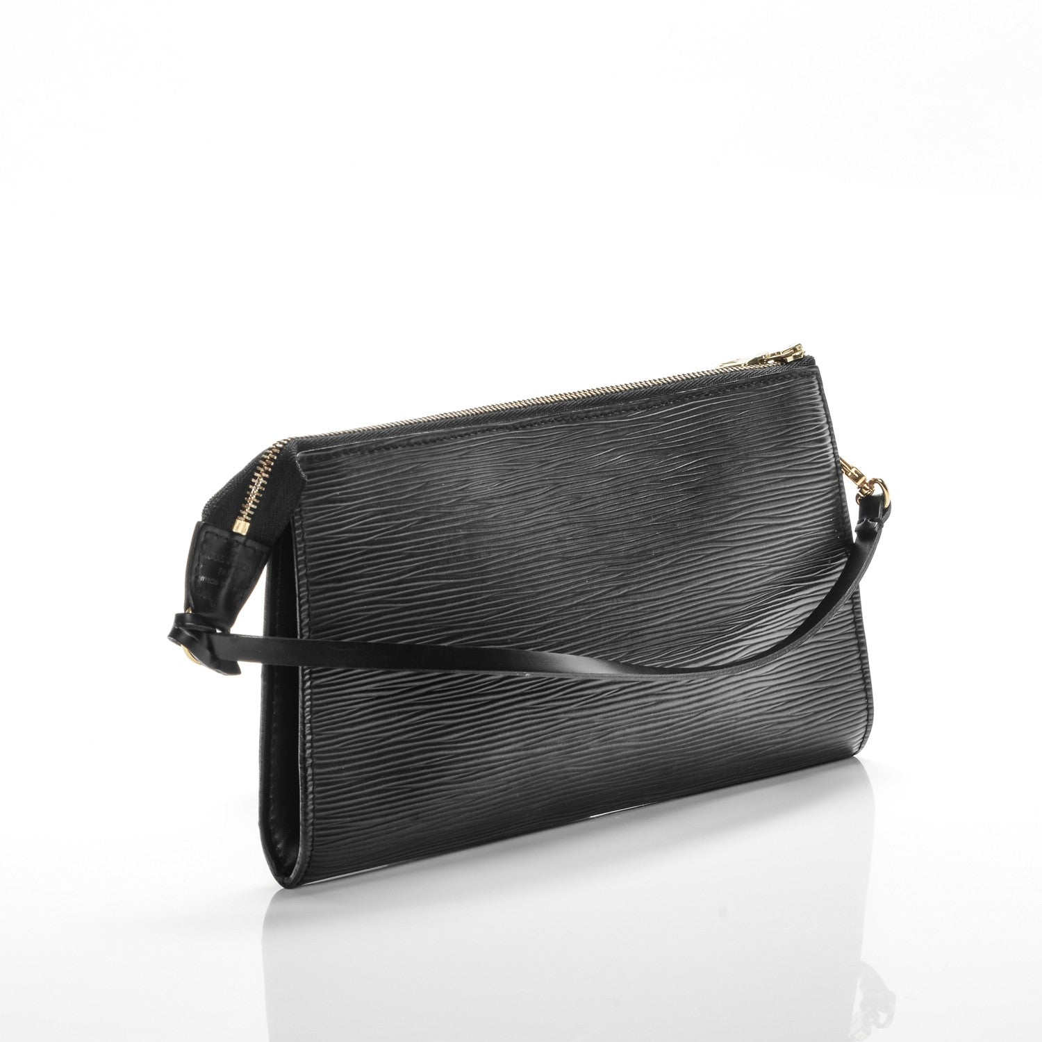 Louis Vuitton Epi Pochette Accessories 24 Black 3 of 9
