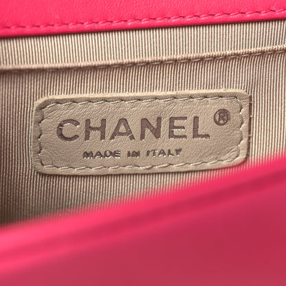 Chanel Lambskin Quilted Small Boy Flap Dark Pink 6 of 14