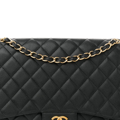 Chanel Caviar Quilted Maxi Single Flap Black 8 of 12