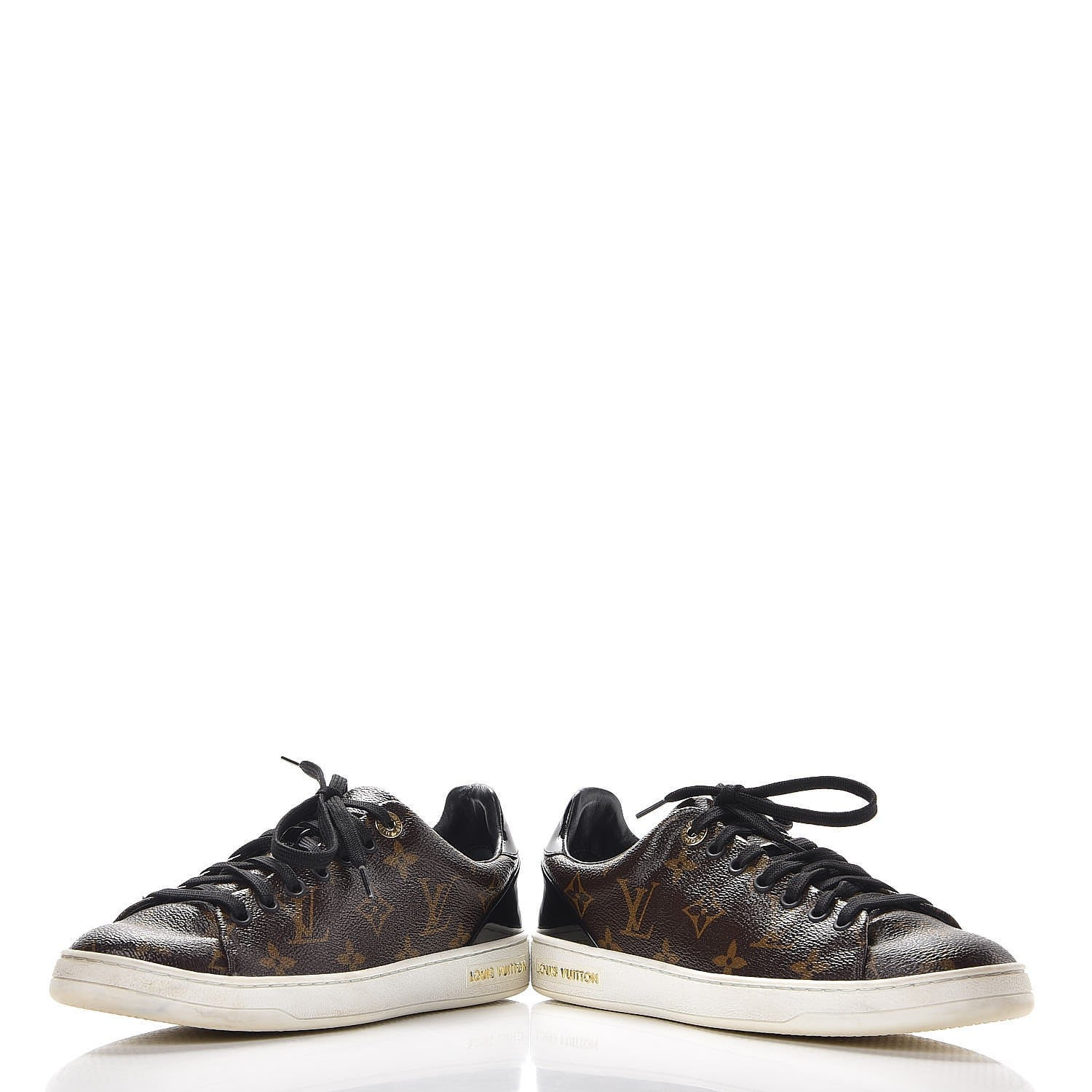 Louis Vuitton Patent Monogram Frontrow Sneakers 38 20 of 28
