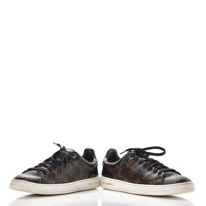 Louis Vuitton Patent Monogram Frontrow Sneakers 38 20 of 28