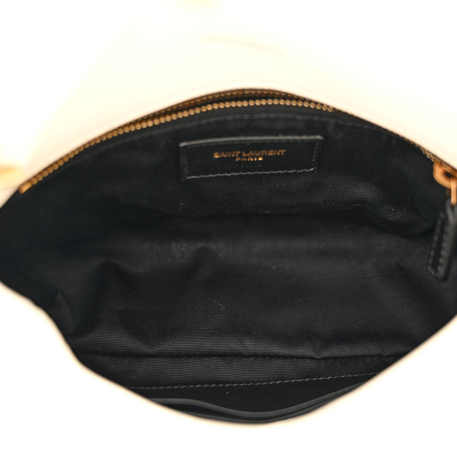 Saint Laurent Boucle Tweed Quilted Toy Loulou Puffer Monogram Chain Satchel Crema Soft 5 of 11