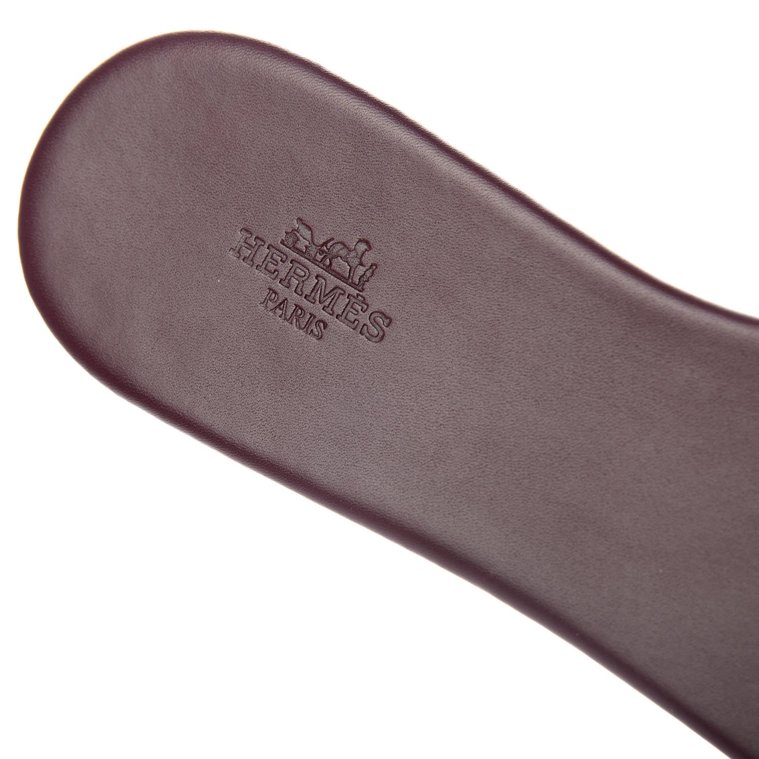 Hermes Calfskin Lisboa Sandals 40.5 Bordeaux 8 of 9