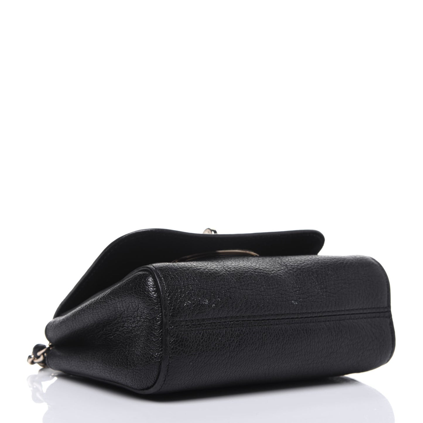 Classic Grain Calfskin Mini Lily Black