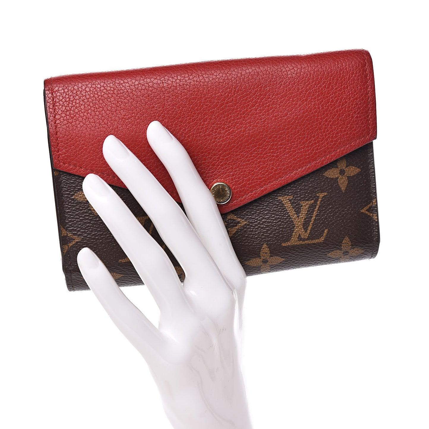Monogram Pallas Compact Wallet Cherry
