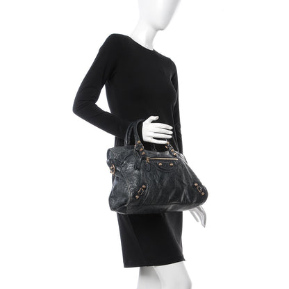Balenciaga Agneau Giant 12 Rose Gold Hardware City Dark Night 2 of 16