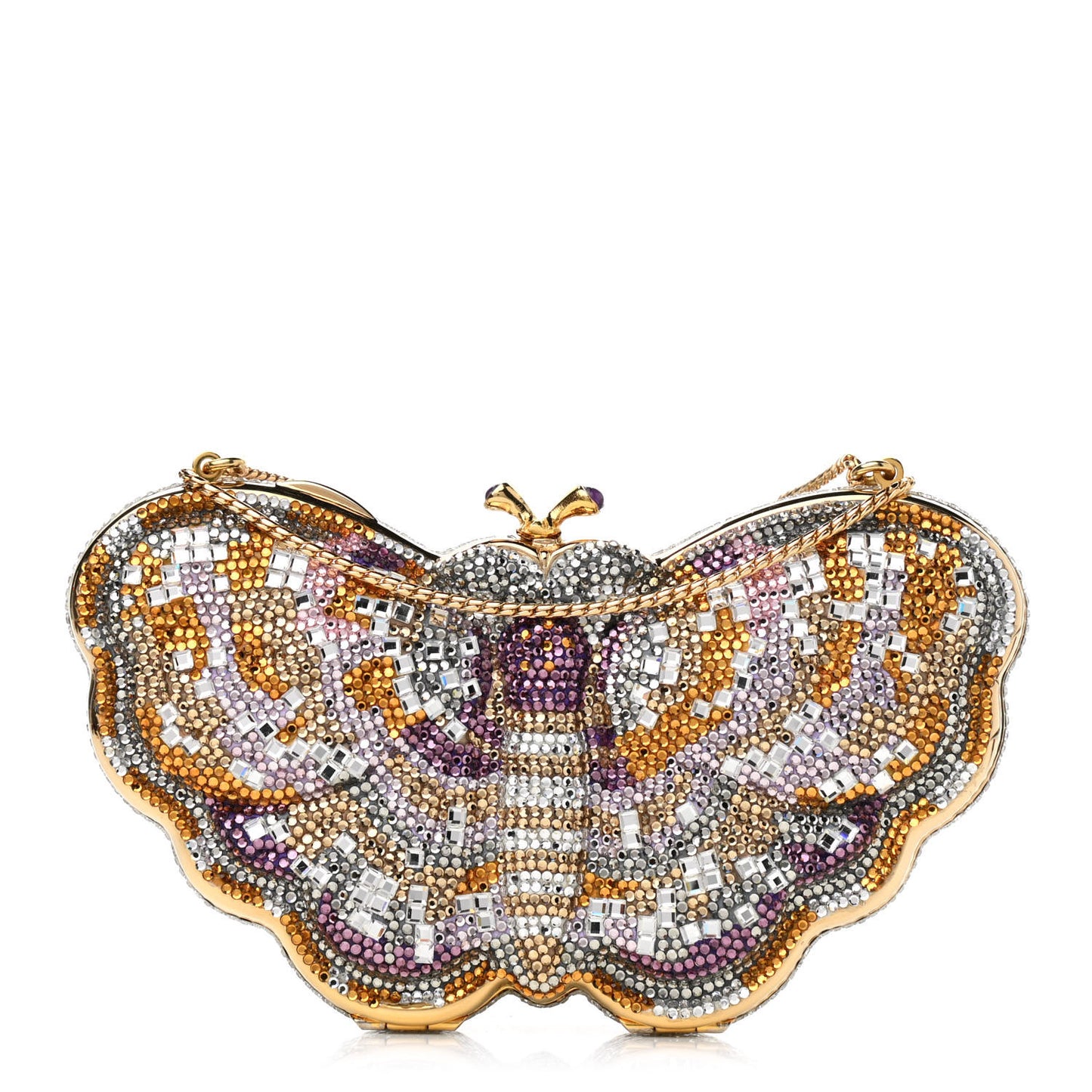 Swarovski Crystal Butterfly Minaudiere Clutch