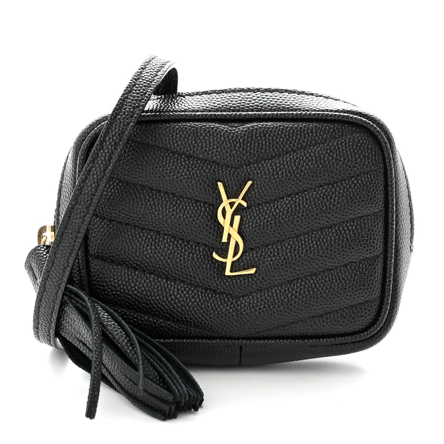 Grain De Poudre Matelasse Monogram Baby Lou Camera Bag Black