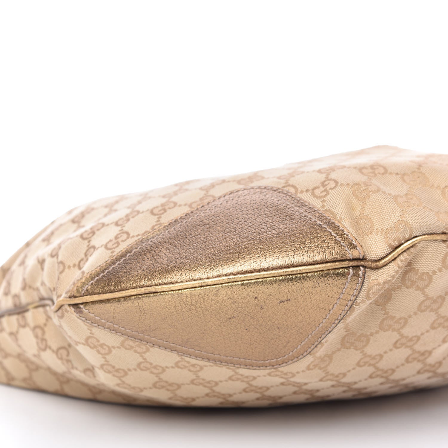 Gucci Monogram Large Princy Hobo Metallic Bronze 6 of 12