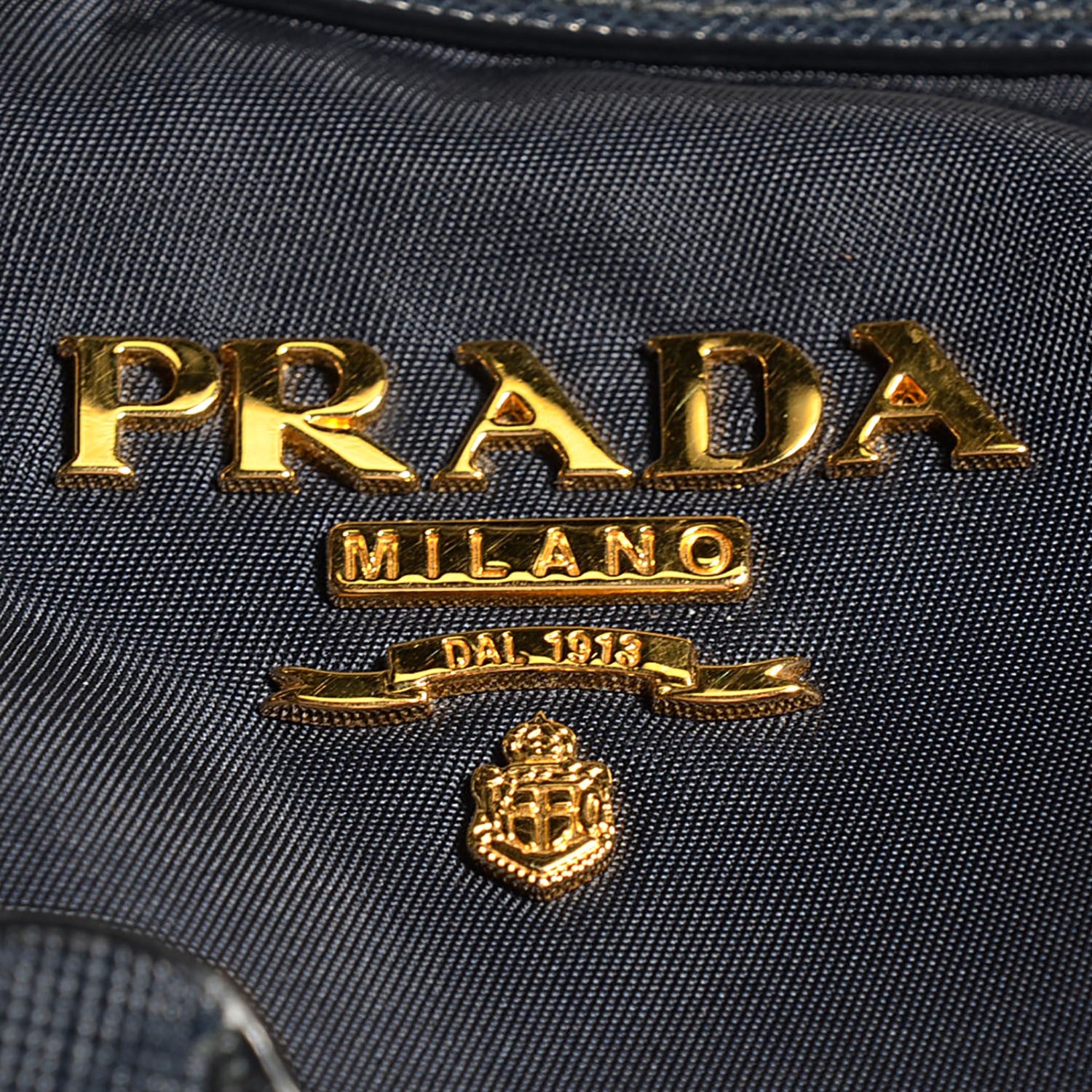 Prada Tessuto Nylon Saffiano Tote Baltico 11 of 11