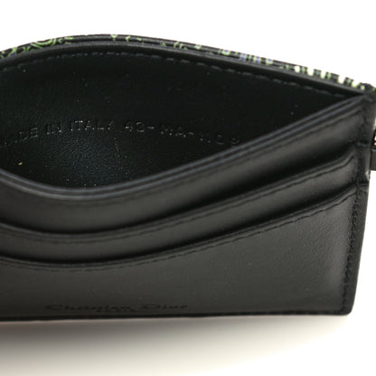 Christian Dior Calfskin Animals Card Holder Green 5 of 9